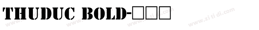 Thuduc Bold字体转换